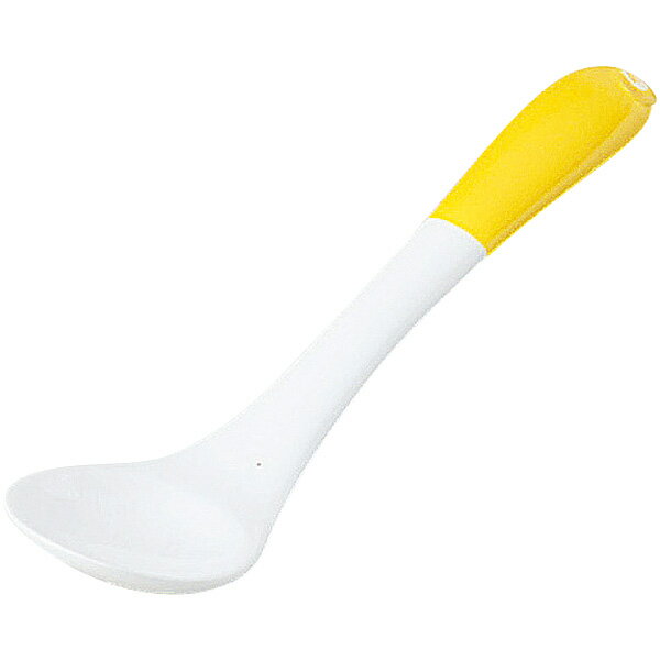 ユーラシア カラー 強化コーヒースプーン 黄 約12.3cm 白系 中華食器・アジアン食器 レンゲ 磁器 日本..
