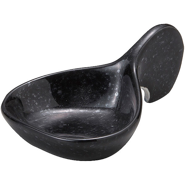 Mino Ware - 珍味＆小付 8cmマロントレー 黒御影 約8.5cm 黒系 和食器 小付 日本製 業務用 珍味 小鉢 松花堂 和え物 酢の物 お通し 和カフェ 63-11-181-22