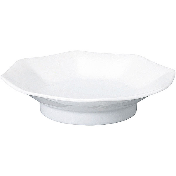 Rakuten - 白中華 八角高台19cm皿 約18.8cm 白系 中華食器・アジアン食器 チャーハン皿 日本製 業務用 炒飯皿 シューマイ皿 rs/63-12-40-24