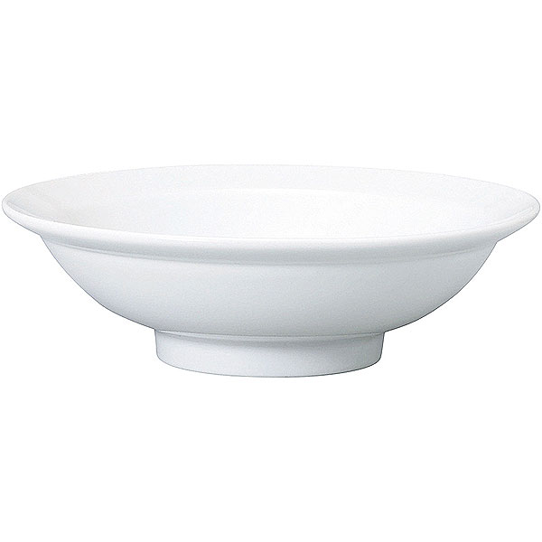 Rakuten - 白中華 丸高台24cm深皿 約24.2cm 白系 中華食器・アジアン食器 チャーハン皿 日本製 業務用 炒飯皿 シューマイ皿 rs/63-12-40-22