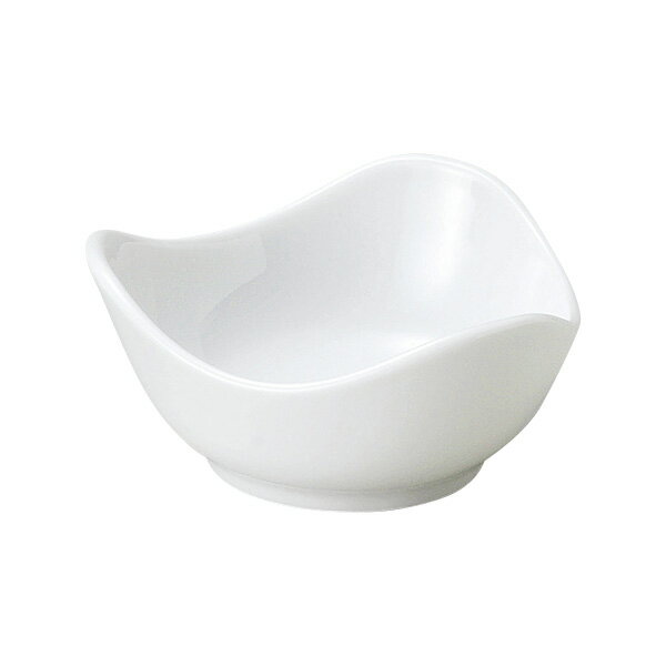 Mino Ware - 珍味＆小付 8cmトライアングル鉢 白 約8.4cm 白系 和食器 小付 日本製 美濃焼 業務用 おしゃれ 小鉢 ミニ鉢 ボウル とり鉢 63-11-181-1