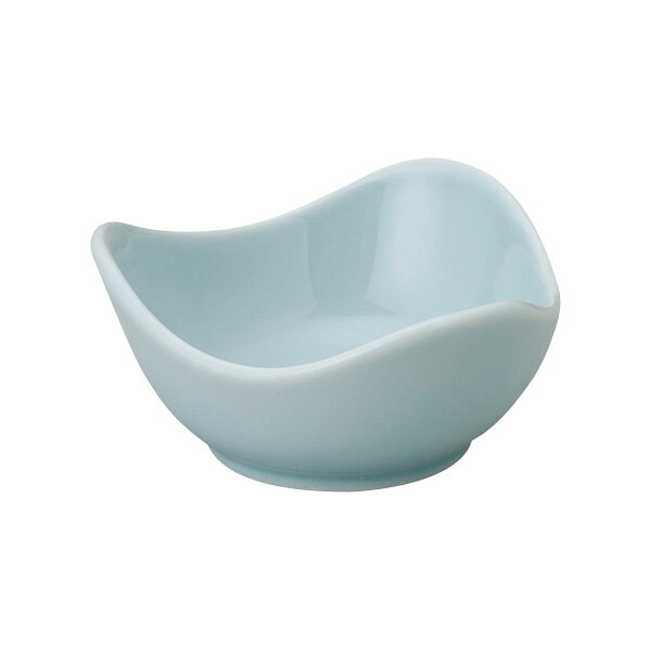 Mino Ware - 珍味＆小付 8cmトライアングル鉢 青白磁 約8.4cm 白系 和食器 小付 日本製 美濃焼 業務用 おしゃれ 小鉢 ミニ鉢 ボウル とり鉢 63-11-181-2
