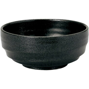 つけ麺用タレ鉢・多用丼・小丼 鳴門 14cm深鉢 黒耀 中華食器 カフェ丼 ボウル 日本製 業務用 63-9-133-9