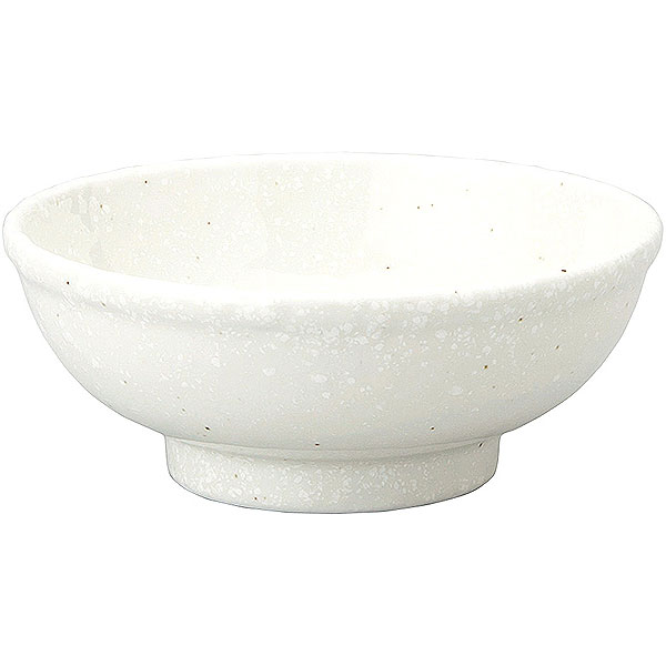 Mino Ware - 和風中華 粉引 玉渕13cm鉢 約13cm 白系 中華食器・アジアン食器 つけ麺用タレ鉢 日本製 業務用 rs/ 63-11-211-7