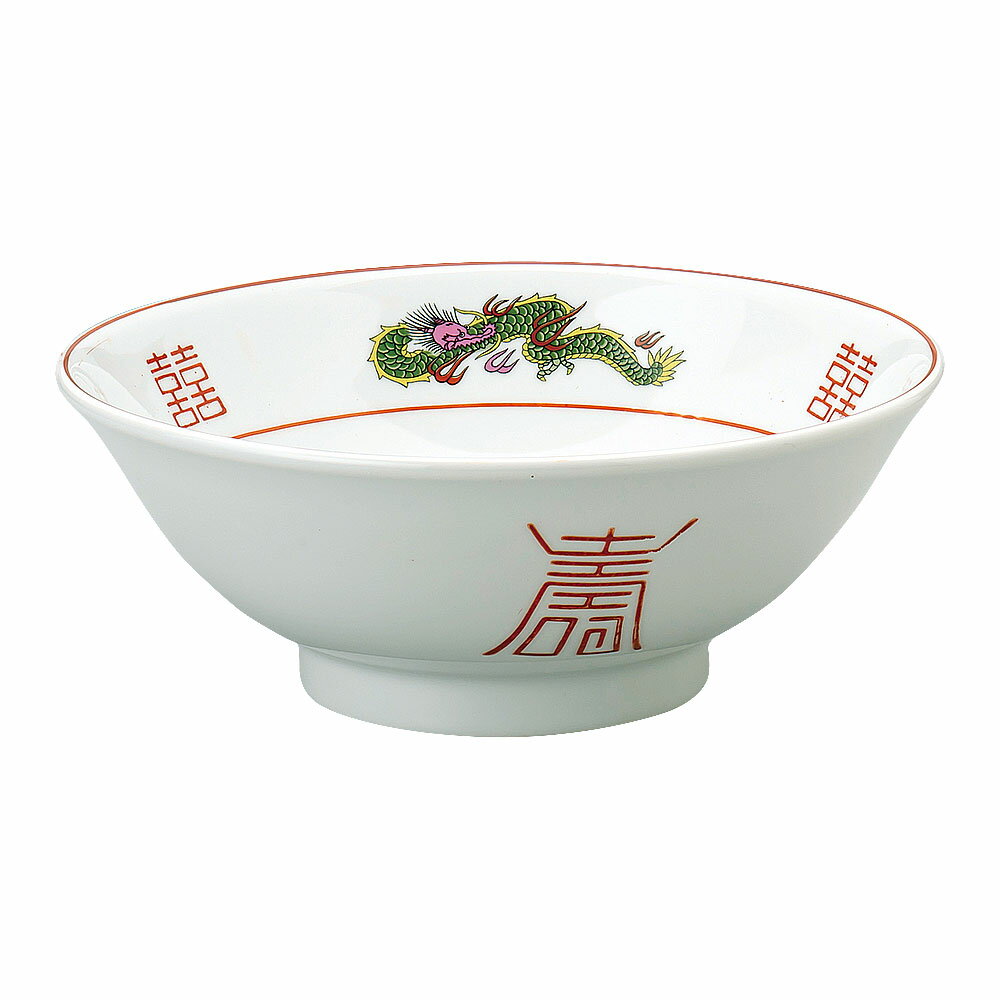 Rakuten - 三つ龍ラーメン丼 反高台22cm丼 三つ龍 中華食器・アジアン食器 ラーメン丼 日本製 業務用 rs/63-12-104-5