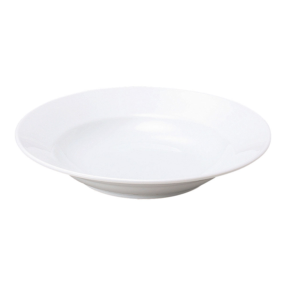 Rakuten - 香港 超白磁 リム玉22cm深皿 中華食器・アジアン食器 大皿 日本製 業務用 63-11-189-16