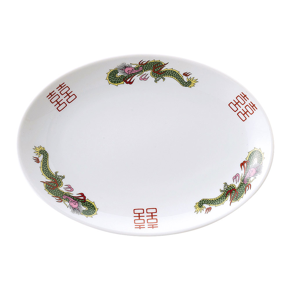 Rakuten - 町中華 メタ玉24cmプラター 中華食器・アジアン食器 ギョウザ皿 日本製 業務用 rs/63-12-125-14