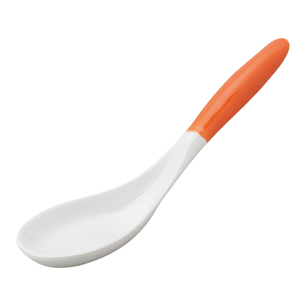 China - プロヴァンス パーシモン エスニックB型 中華食器・アジアン食器 レンゲ 磁器 日本製 業務用 63-11-25-28