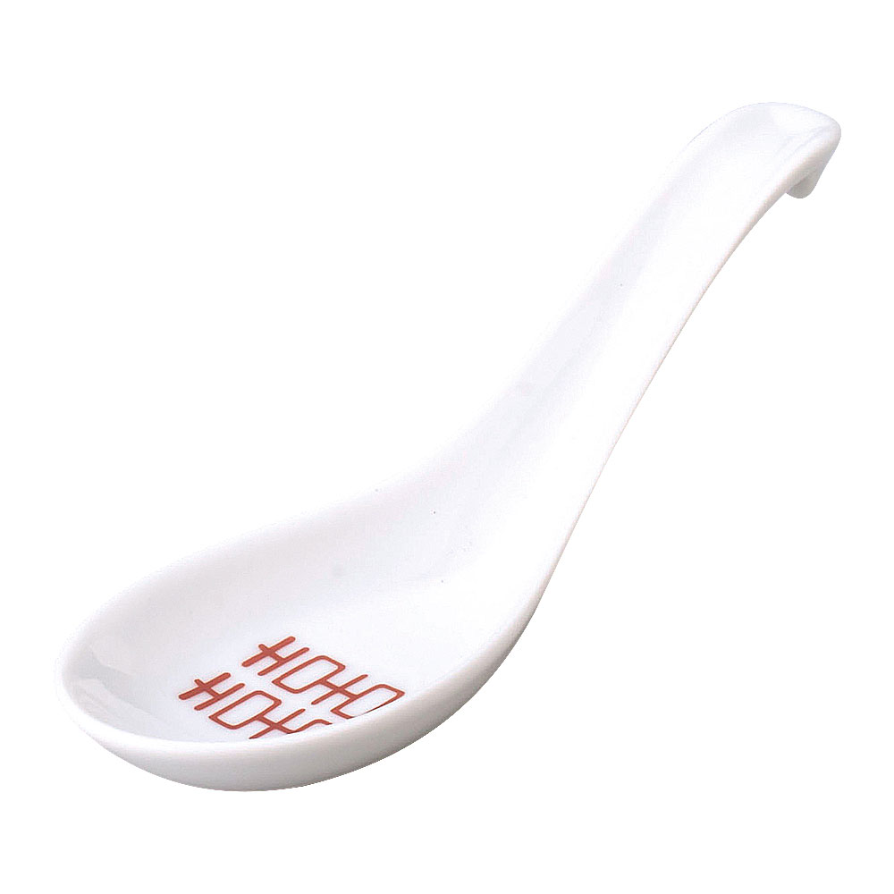 China - 町中華 カギレンゲ-S 中華食器・アジアン食器 レンゲ 磁器 日本製 業務用 63-11-236-25