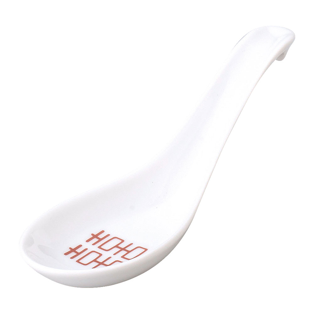 China - 四色雷門 カギレンゲ-S 中華食器・アジアン食器 レンゲ 磁器 日本製 業務用 63-11-232-25