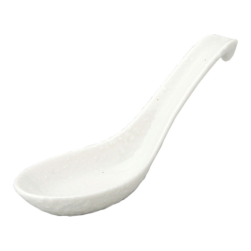 Rakuten - 鳴門 カギレンゲ-L 粉引 中華食器・アジアン食器 レンゲ 磁器 日本製 業務用 63-11-146-8
