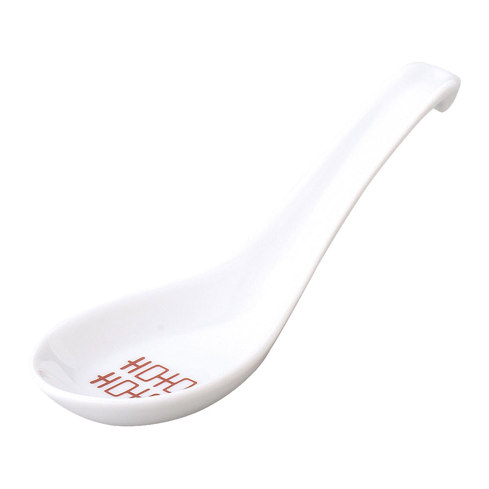 四色雷門 カギレンゲ-L 中華食器・アジアン食器 レンゲ 磁器 日本製 業務用 rs/63-12-121-20