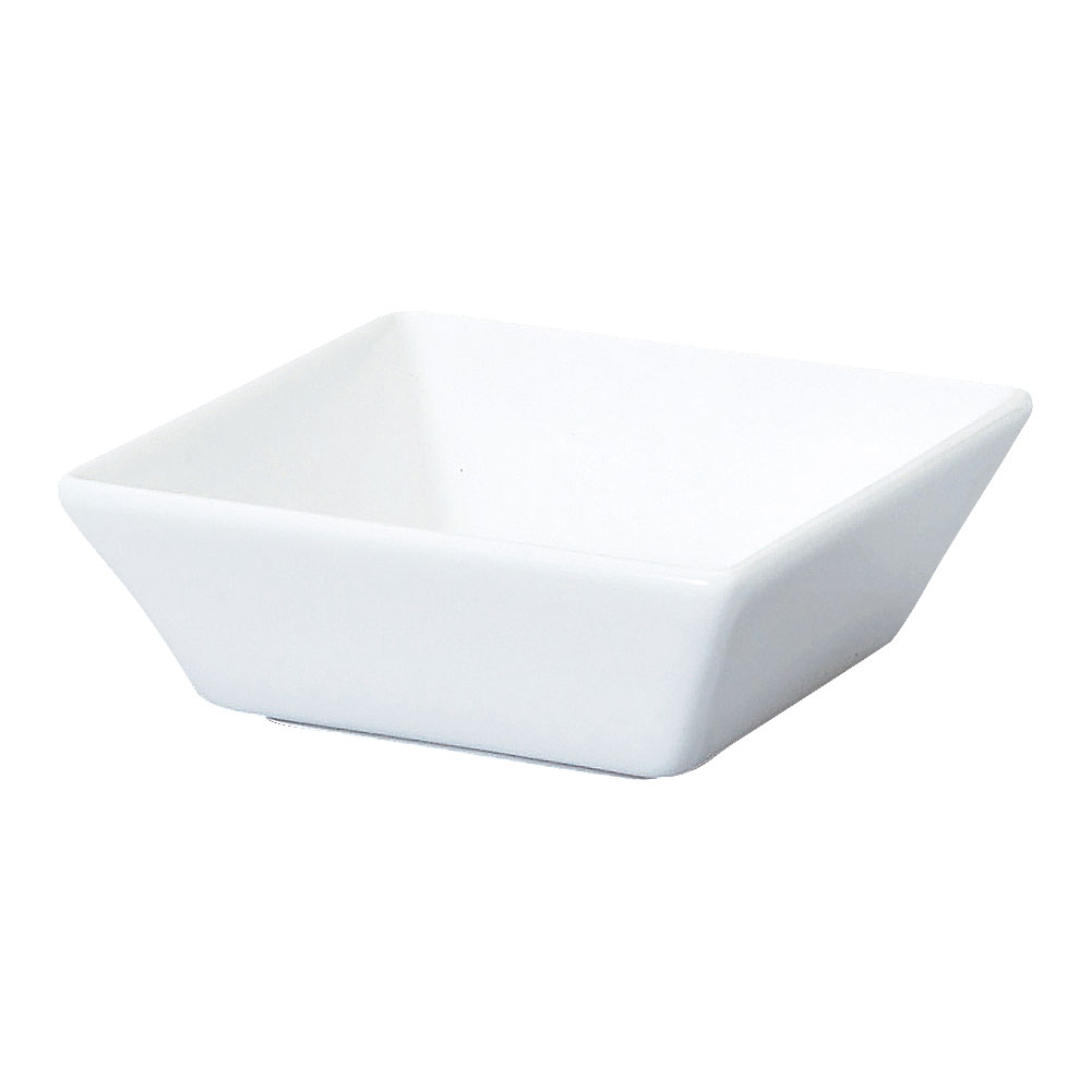 軽量強化 ホワイト 10cm角鉢 和食器 小鉢 日本製 業務用 rs/63-12-148-24