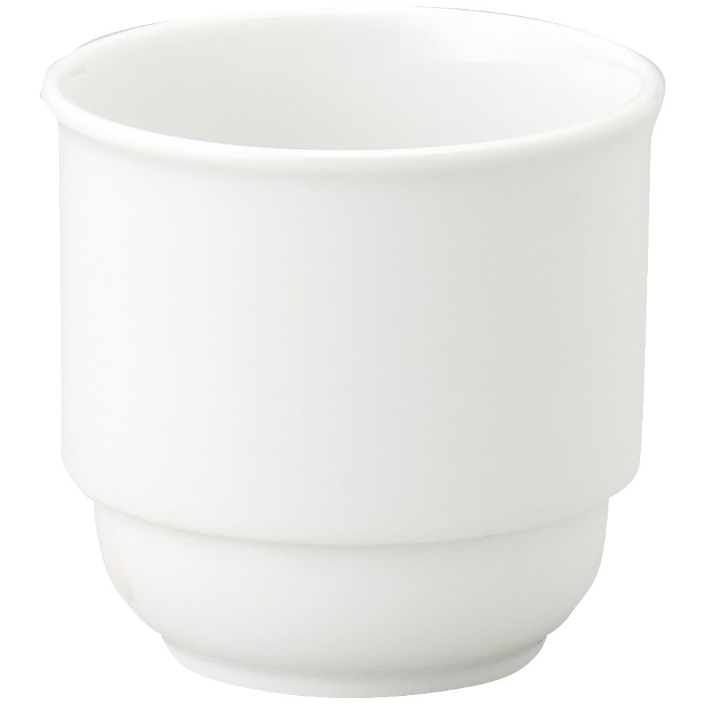 軽量強化 ホワイト スタック玉湯呑 和食器 湯呑 日本製 業務用 63-11-120-20