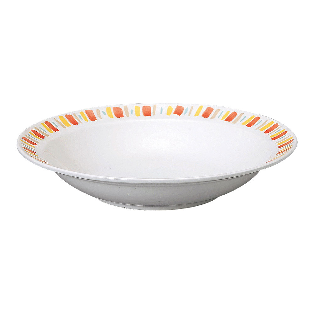 乐天商城 - ダイアセラム オレンジサークル ハーフリム24cm深皿 洋食器 丸型プレート 15cm〜25cm 強化 日本製 業務用 63-12-15-3