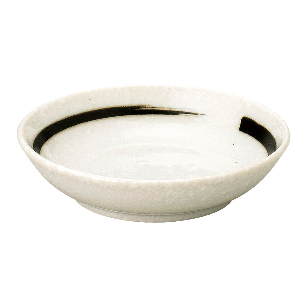 乐天商城 - 鳴門 新10cm深皿 黒刷毛目 和食器 小皿 日本製 業務用 rs/63-12-86-24
