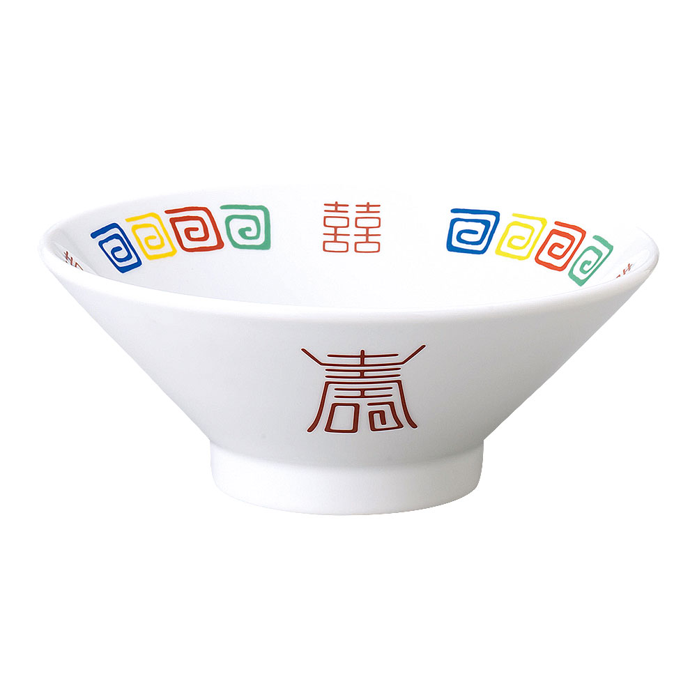 樂天商城 - 四色雷門 切立高台21cm丼 中華食器・アジアン食器 ラーメン丼 日本製 業務用 rs/63-12-121-1
