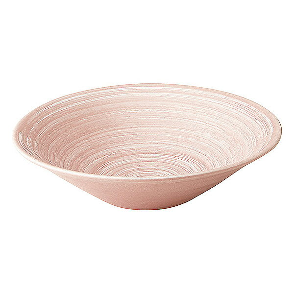 花の舞 リップル8.0鉢 約26.2cm ピンク系 和食器 めん皿・パスタ皿・カレー皿 日本製 業務用 和風 おしゃれ 和モダン 和カフェ 居酒屋 料亭 割烹 65-53194050