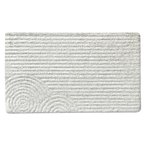 小皿 枯山水 17cm平長角皿 約17.1cm 白系 和食器 小皿 日本製 業務用 おしゃれ 和風 和モダン シック 65-53712007