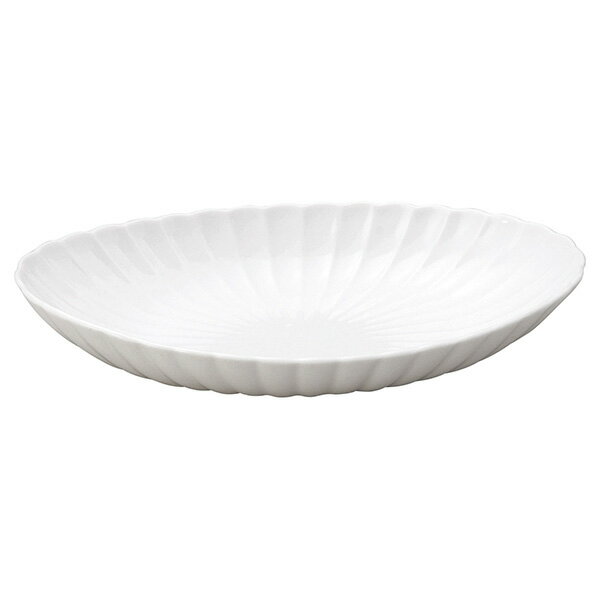 Rakuten - かすみ 白 楕円皿 大 約21.5cm 白系 和食器 楕円皿 日本製 業務用 おしゃれ 和風 和モダン シック 65-56100075