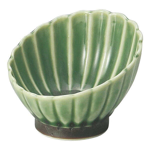 かすみ 緑 7cm斜め小鉢 約7.4cm 緑系 和食器 小鉢 日本製 業務用 おしゃれ 和風 和モダン シック 65-56171092