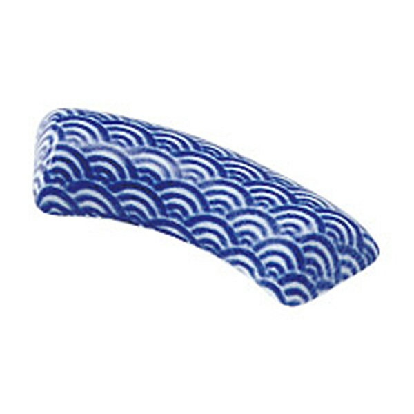 青海波 青 扇 箸置き 約5.5cm 青系 和食器 箸置 日本製 業務用 箸置き はしおき 箸おき おしゃれ かわいい ナチュラル雑貨 キッチン雑貨 カフェ風 カトラリーレスト 和風 おしゃれ 和モダン 和カフェ 居酒屋 料亭 割烹 65-56484057