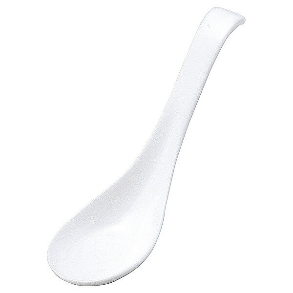 乐天商城 - 白 雑炊ロングスプーン 約16.3cm 白系 中華食器・アジアン食器 レンゲ 磁器 日本製 美濃焼 業務用 65-50100098