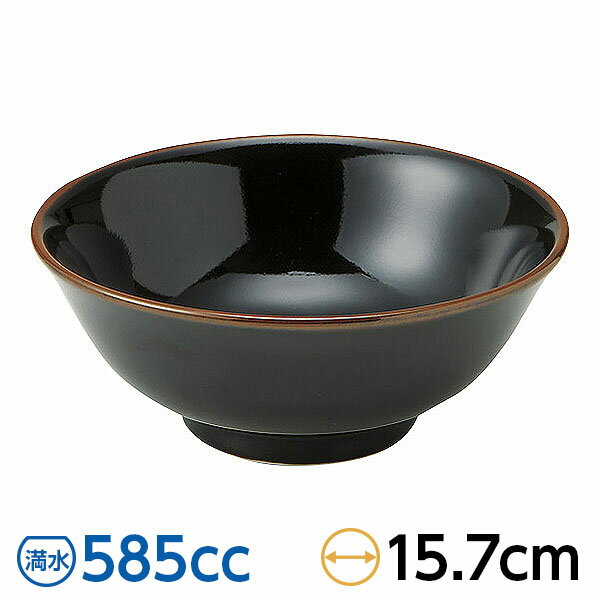 樂天商城 - 宝天 5.0高台丼 約15.7cm 黒系 中華食器・アジアン食器 つけ麺用タレ鉢 日本製 美濃焼 業務用 65-50136038