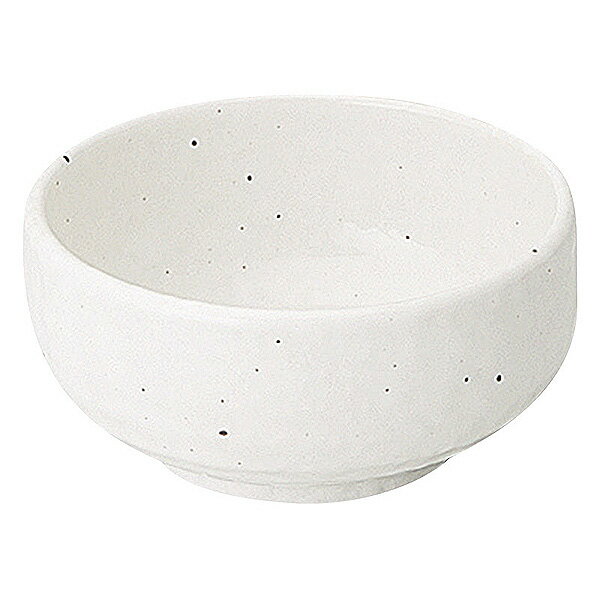 Mino Ware - 新粉引 3.3ボウル 約10.4cm 白系 和食器 ボール 日本製 美濃焼 業務用 鉢 小鉢 ボウル サラダボウル 取り鉢 鍋取り鉢 とんすい シリアルボウル ヨーグルトボウル カフェ風 モダン おしゃれ 65-51020025