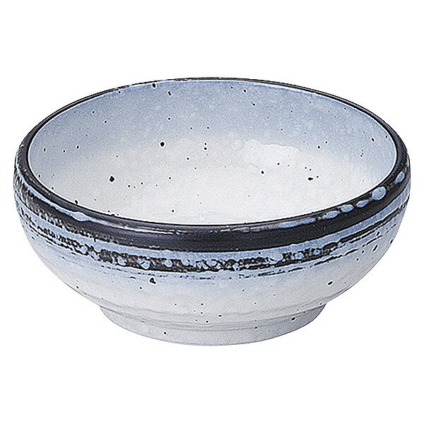 Mino Ware - なごり雪 4.2ボウル 約12.7cm 青系 和食器 ボール 日本製 美濃焼 業務用 鉢 小鉢 ボウル サラダボウル 取り鉢 鍋取り鉢 とんすい シリアルボウル ヨーグルトボウル カフェ風 モダン おしゃれ 65-51028022