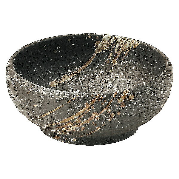 Mino Ware - 吹雪 4.2ボウル 約12.7cm 黒系 和食器 ボール 日本製 美濃焼 業務用 鉢 小鉢 ボウル サラダボウル 取り鉢 鍋取り鉢 とんすい シリアルボウル ヨーグルトボウル カフェ風 モダン おしゃれ 65-51032022