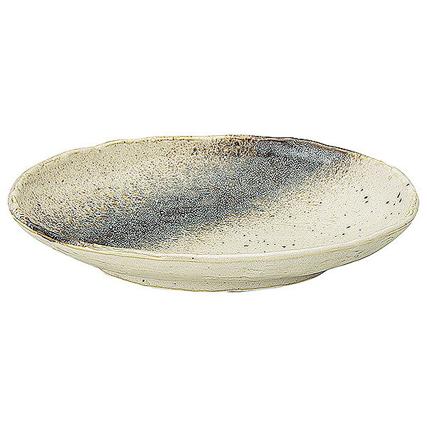 Oval Dishes - 銀河 石目小判皿 大 約22cm 白系 和食器 楕円皿 日本製 美濃焼 業務用 65-51524096