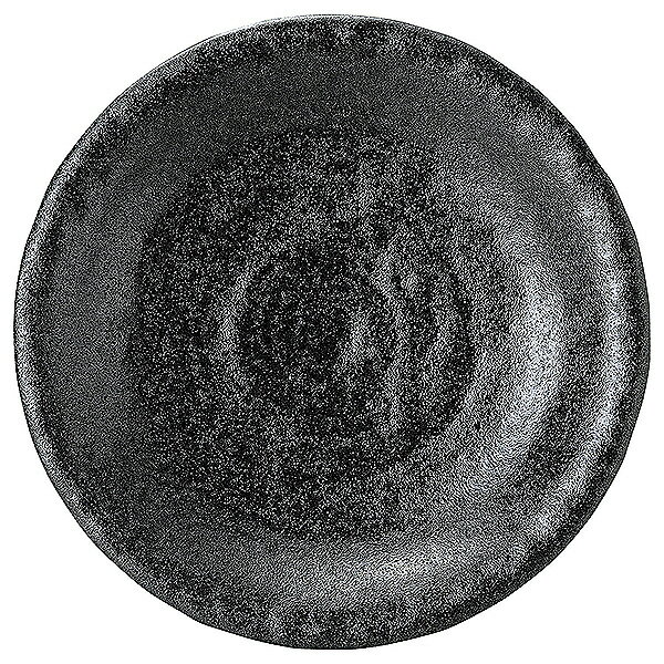 Other - ゆず黒耀 石目8.0皿 約25cm 黒系 和食器 丸中皿 日本製 美濃焼 業務用 65-51535006