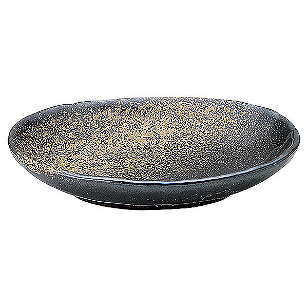 Oval Dishes - 金華 石目小判皿 中 約15.8cm 黒系 和食器 楕円皿 日本製 美濃焼 業務用 65-51539097
