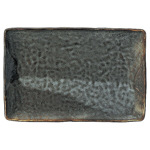 Mino Ware - 山がすみ 串皿 小 約16.8cm 黒系 和食器 長角皿 日本製 美濃焼 業務用 65-51638012