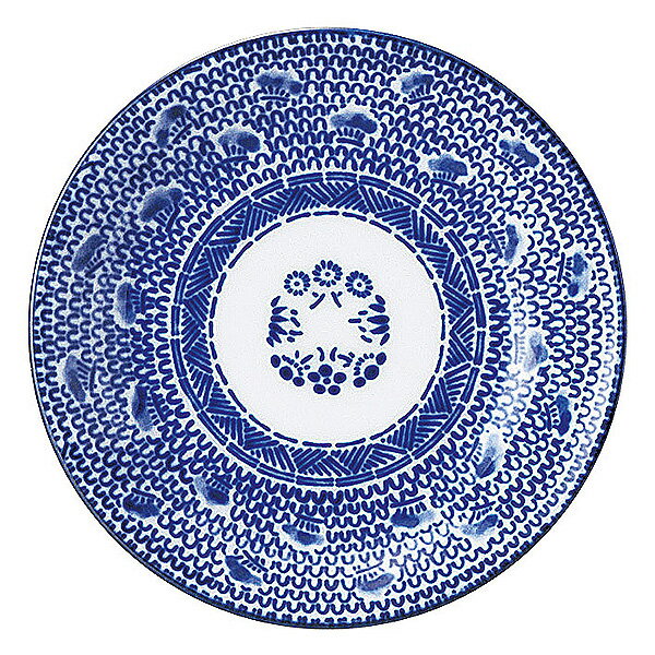 樂天商城 - タイスキ 丸3.5皿 約11.3cm 青系 中華食器・アジアン食器 取皿 日本製 美濃焼 業務用 28-670-088-ho/65-51908008