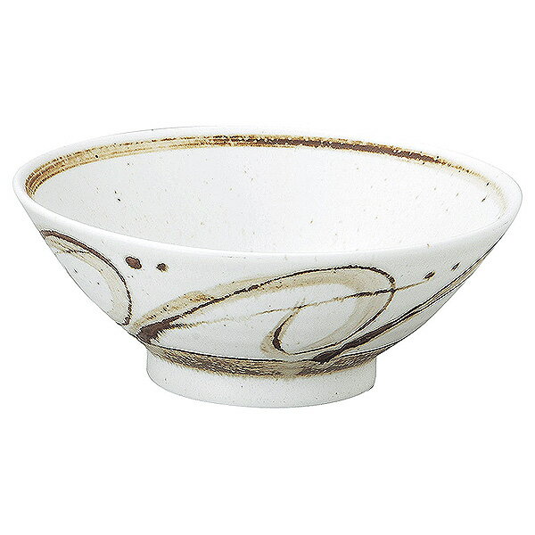 茶色唐草 6.3六兵衛 約19.3cm 茶系 和食器 そば丼 日本製 美濃焼 業務用 丼ぶり 丼 どんぶり そば うどん 蕎麦 ミニ丼 モダン おしゃれ 和風 65-52306015