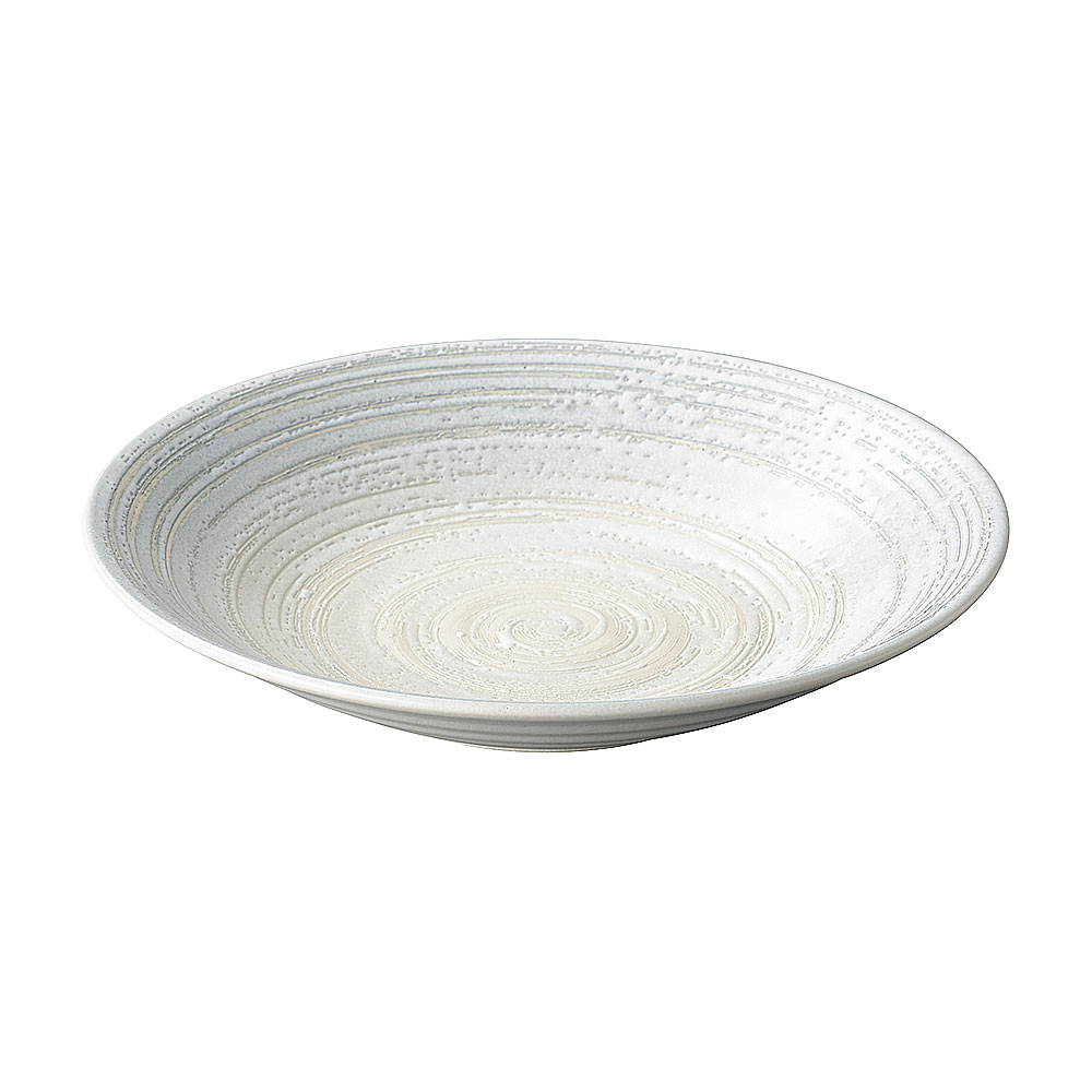乐天商城 - そらなぎ リップル19.5cm皿 約19.7cm 青系 和食器 丸中皿 日本製 業務用 65-53117004
