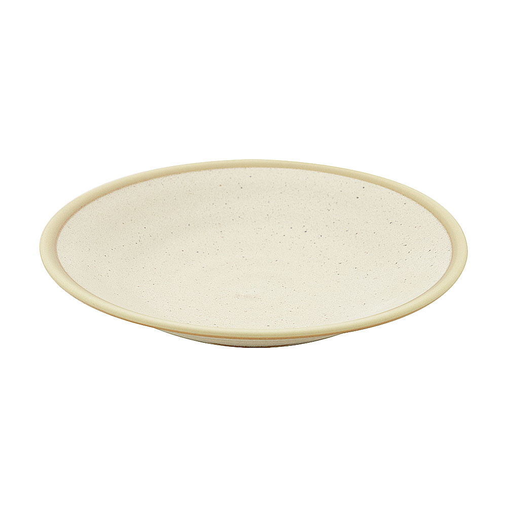 Rakuten - 風紋 リップル19.5cm皿 約19.7cm ベージュ系 和食器 丸中皿 日本製 業務用 65-53141004