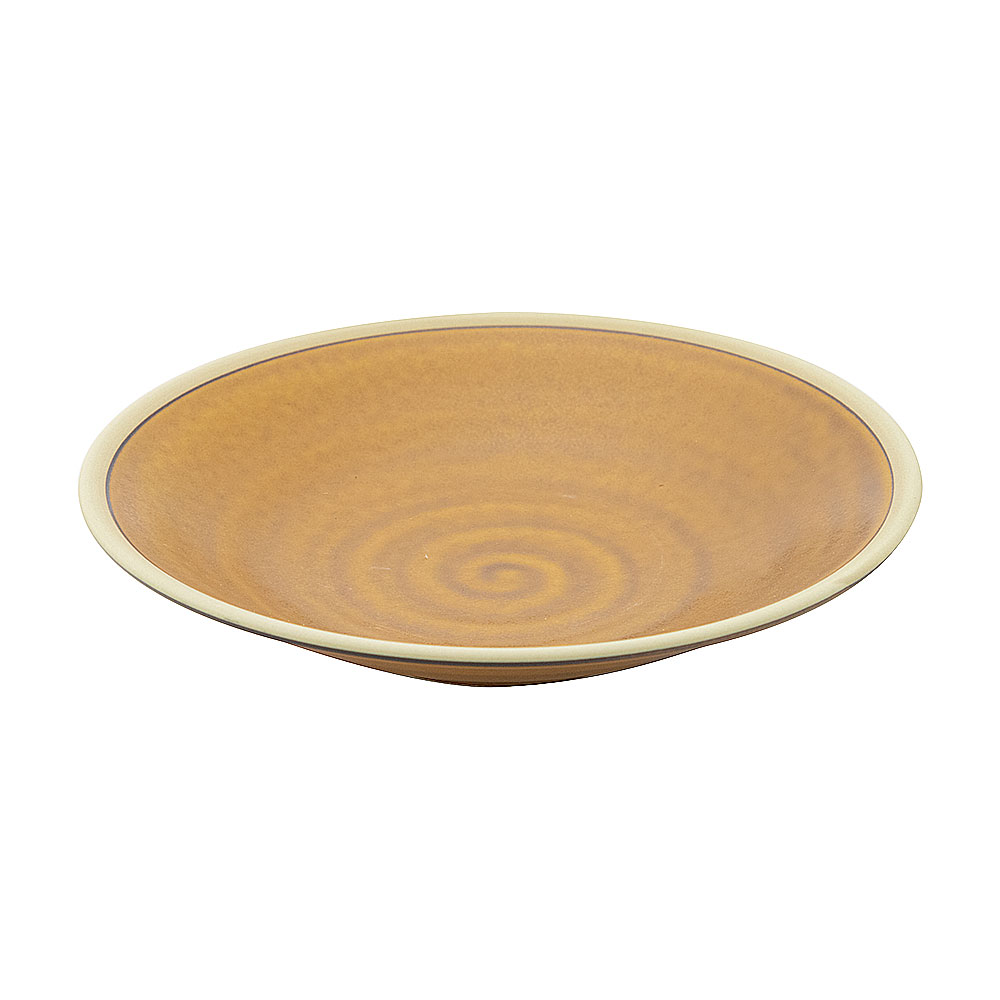 Rakuten - 桂秋 リップル19.5cm皿 約19.7cm 茶系 和食器 丸中皿 日本製 業務用 65-53146004