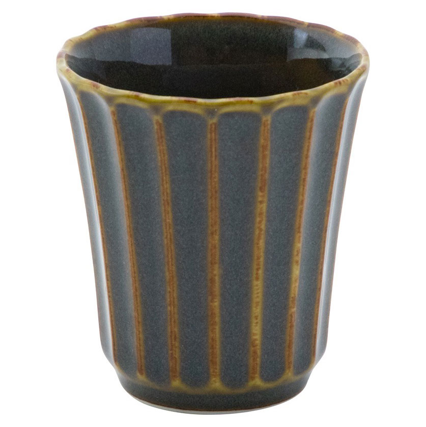 かすみ 山藍 カップ 小 約6.7cm 緑系 和食器 ロックカップ 日本製 業務用 65-56170055