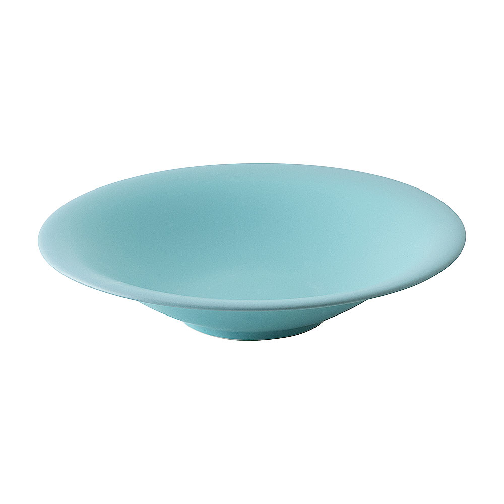 蒼雫 26cm浅鉢 約25.7cm 青系 和食器 めん皿・パスタ皿・カレー皿 日本製 業務用 rs/65-56982011