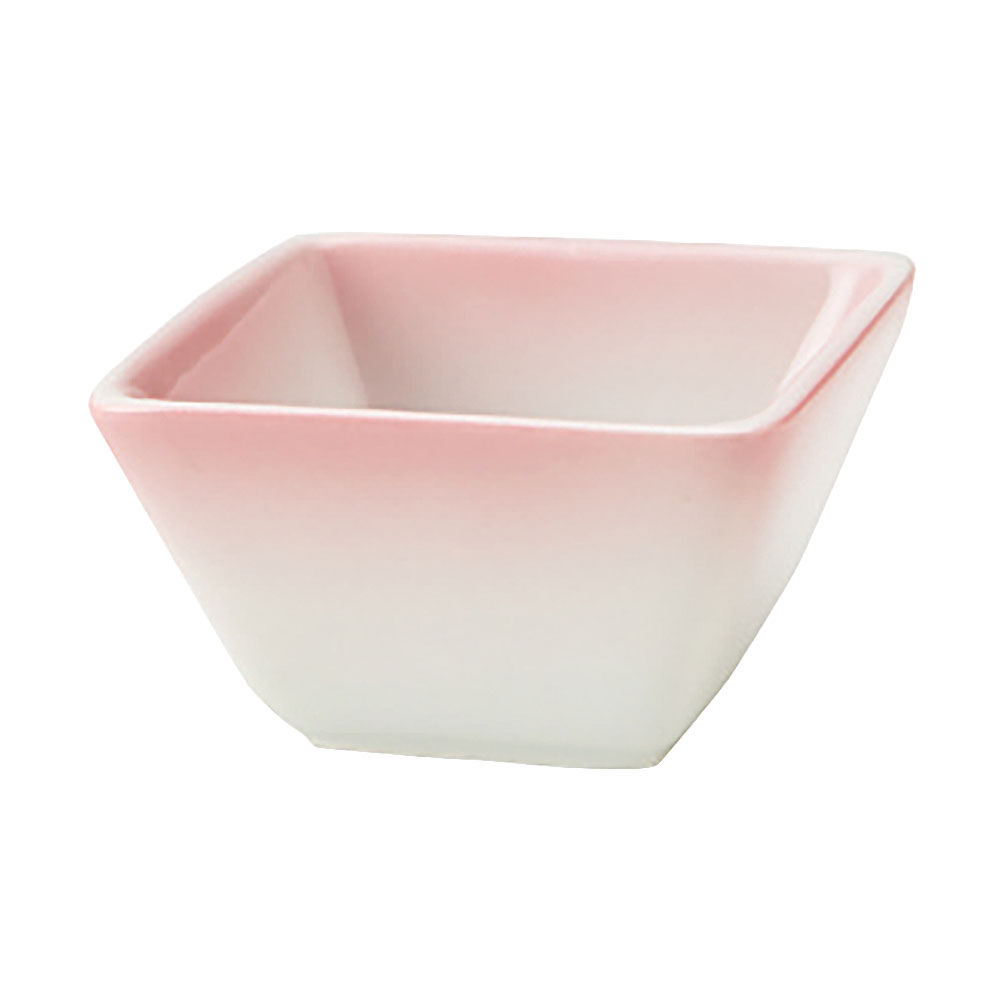 Rakuten - ミニ角 ピンク 小鉢 約6.3cm ピンク系 和食器 珍味 中国製 業務用 65-58945026