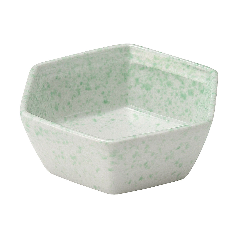 Rakuten - 六角 緑吹き 小鉢 約10.1cm 緑系 和食器 小鉢 中国製 業務用 65-58966034