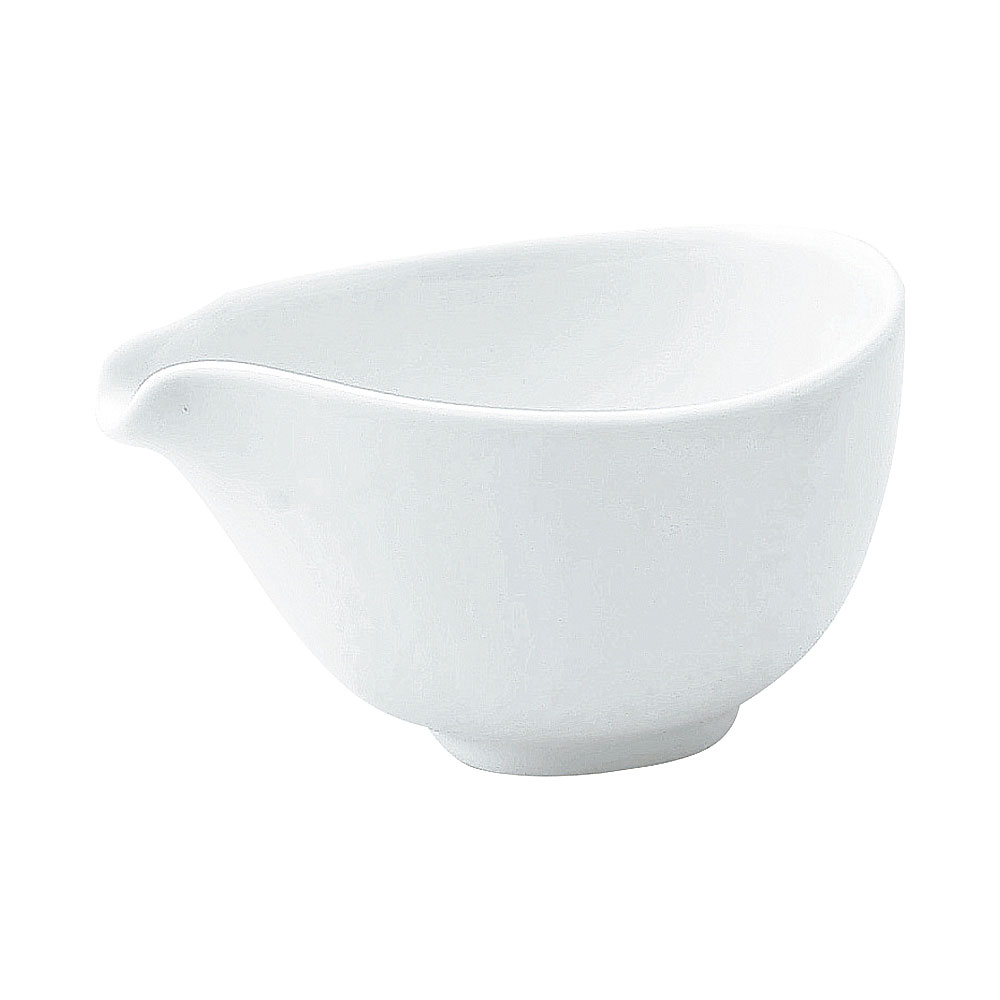 Rakuten - 白 9.5cm片口ボウル 約9.6cm 白系 洋食器 変形ボール 15cm以下 日本製 業務用 65-59000001