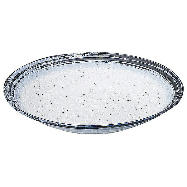 Rakuten - なごり雪 リップル7.5皿 約23.3cm 青系 和食器 めん皿・パスタ皿・カレー皿 日本製 美濃焼 業務用 65-53128003