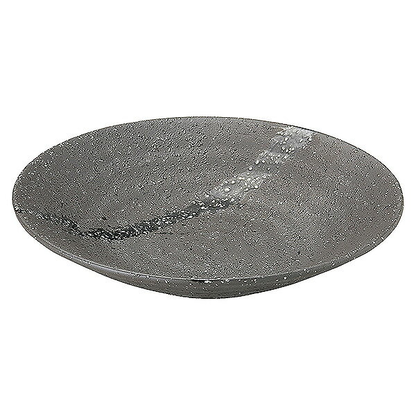 彗星 リップル7.5皿 約23.3cm 黒系 和食器 めん皿・パスタ皿・カレー皿 日本製 美濃焼 業務用 65-53133003