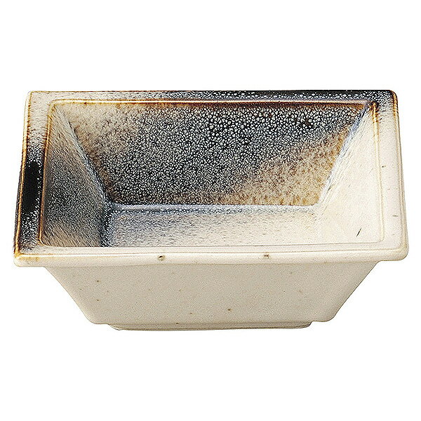 Mino Ware - 銀河 リム角小鉢 約11.1cm 白系 和食器 小鉢 日本製 美濃焼 業務用 65-53324040