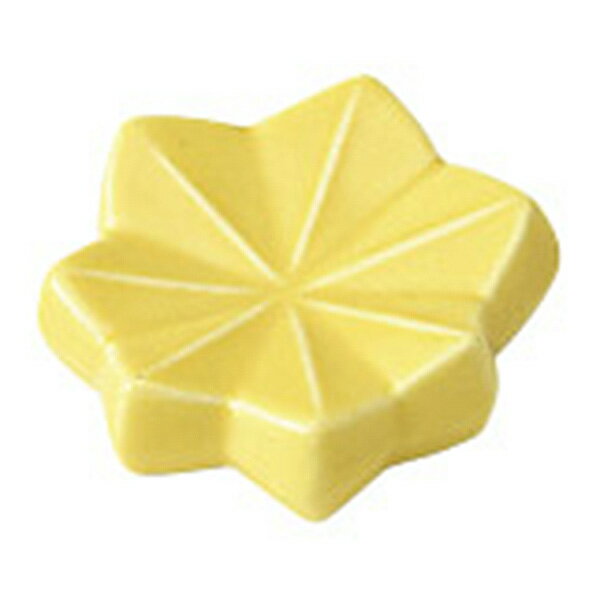 紅葉黄箸置き約3.7cm黄系和食器...