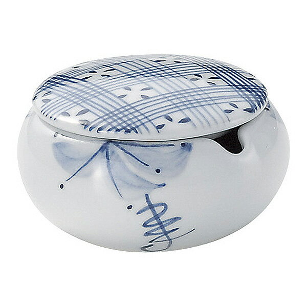 蔦格子 からし入れ 約5.2cm 青系 和食器 卓上小物 業務用 65-58907005